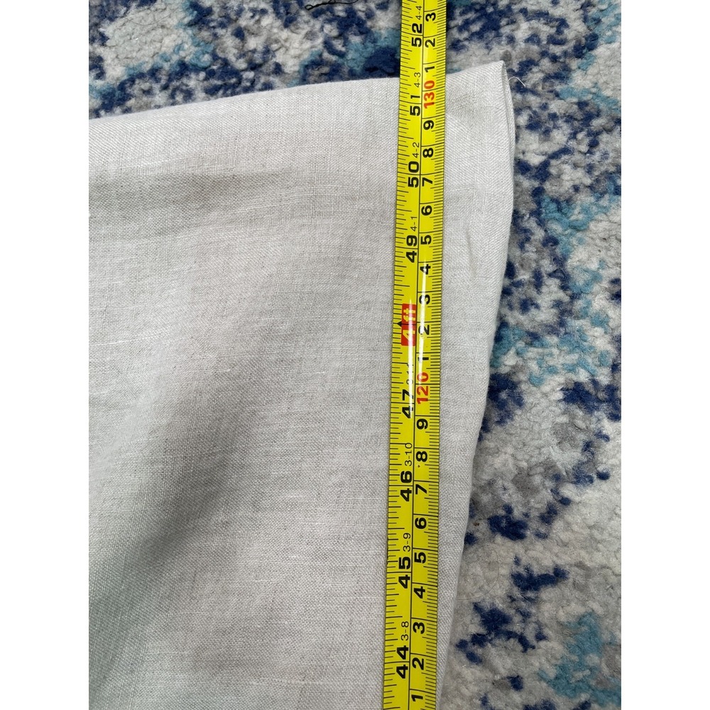 Bed Threads 100% Linen Flat Sheet Full / Queen Beige Quiet Luxury 90x102 in Read - Picture 7 of 7